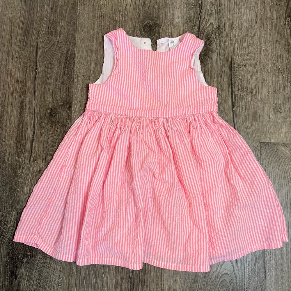 H&M pink baby girl dress 12-18m